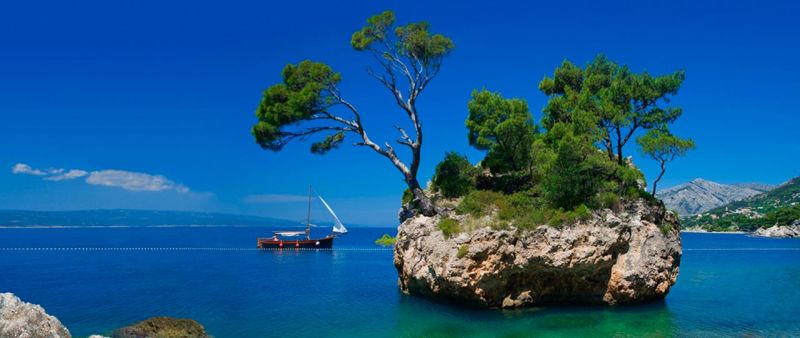 The Brela Stone, Zlatni rat beach, Makarska Riviera